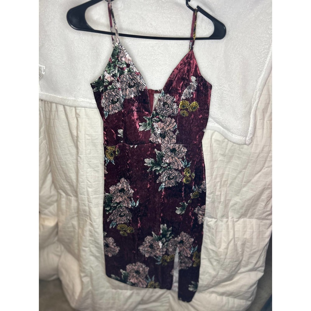 Velvet Dress With slit